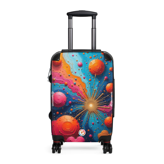 Cyan Drift Through Shattered Skies