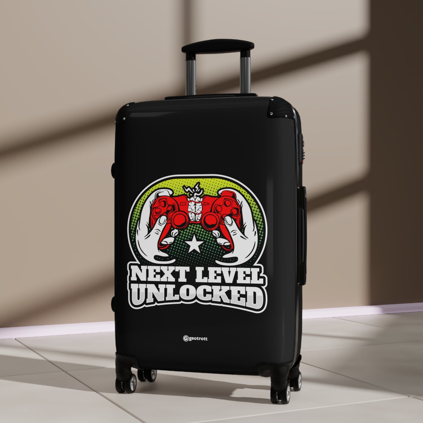 Next Level Unlocked 2 Gamer Gaming Suitcase-Bags-Geotrott