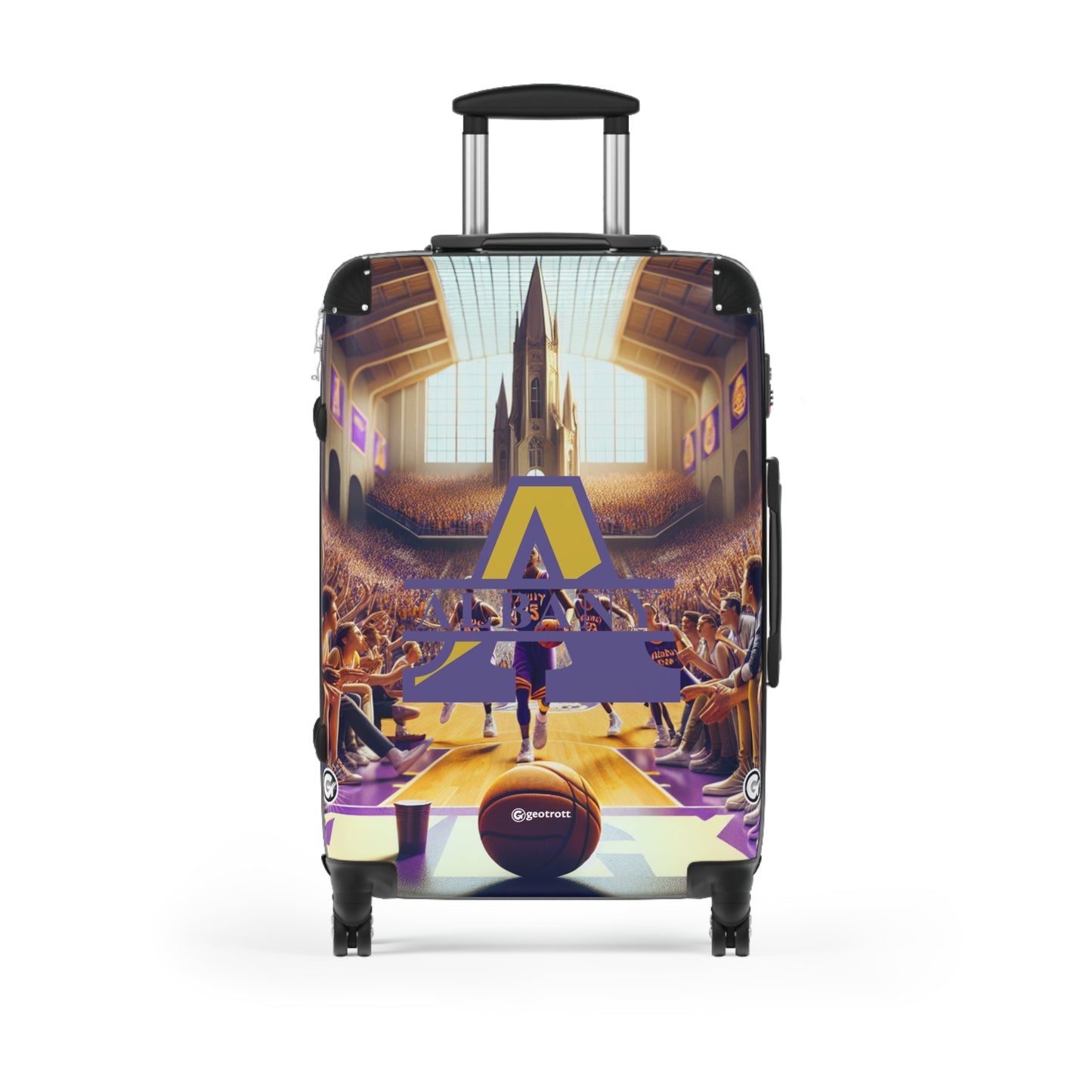 Albany Great Danes University College Teams Luggage Bag Rolling Suitcase Spinner