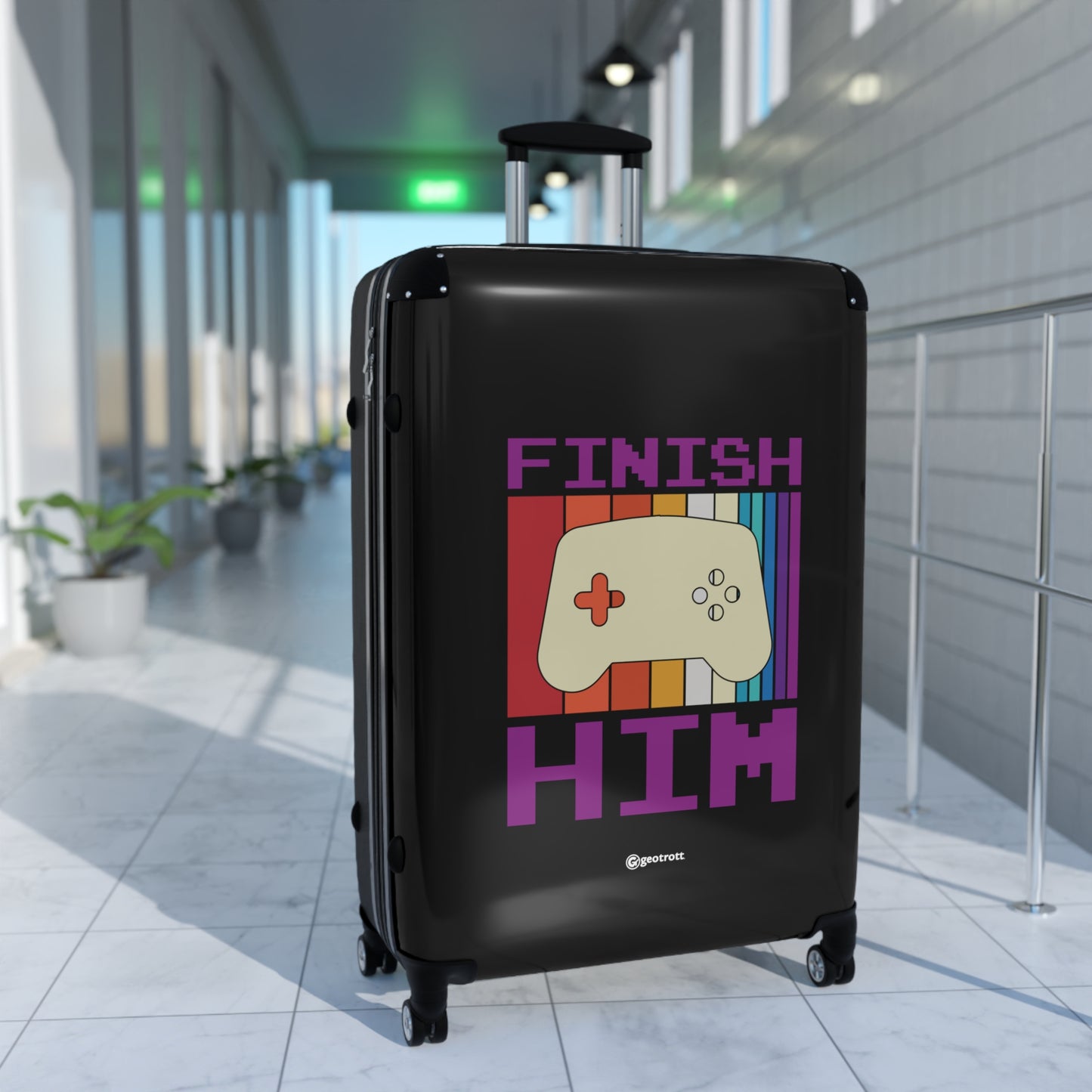 Finish Him Gamer Gaming Suitcase-Bags-Geotrott