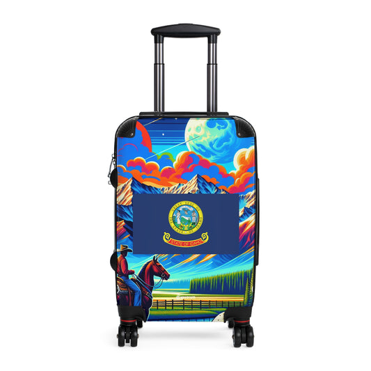 Idaho Usa State Flags Luggage Bag Rolling Suitcase Spinner