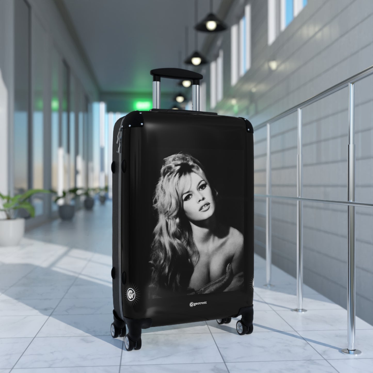 Brigitte Anne-Marie Bardot French Former Actress Singer Model Sexual Revolution 20Th Century Photos Luggage Bag Rolling Suitcase Spinner