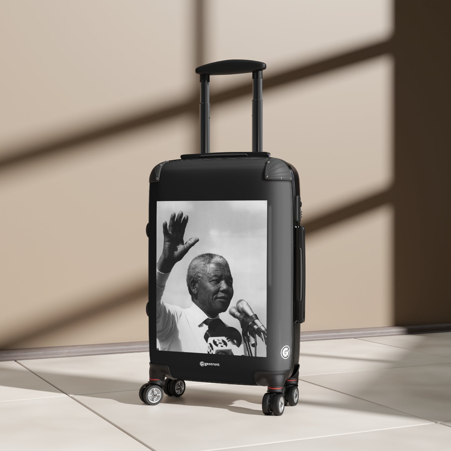 Nelson Mandela The Civil Rights Movement 20Th Century Photos Luggage Bag Rolling Suitcase Spinner