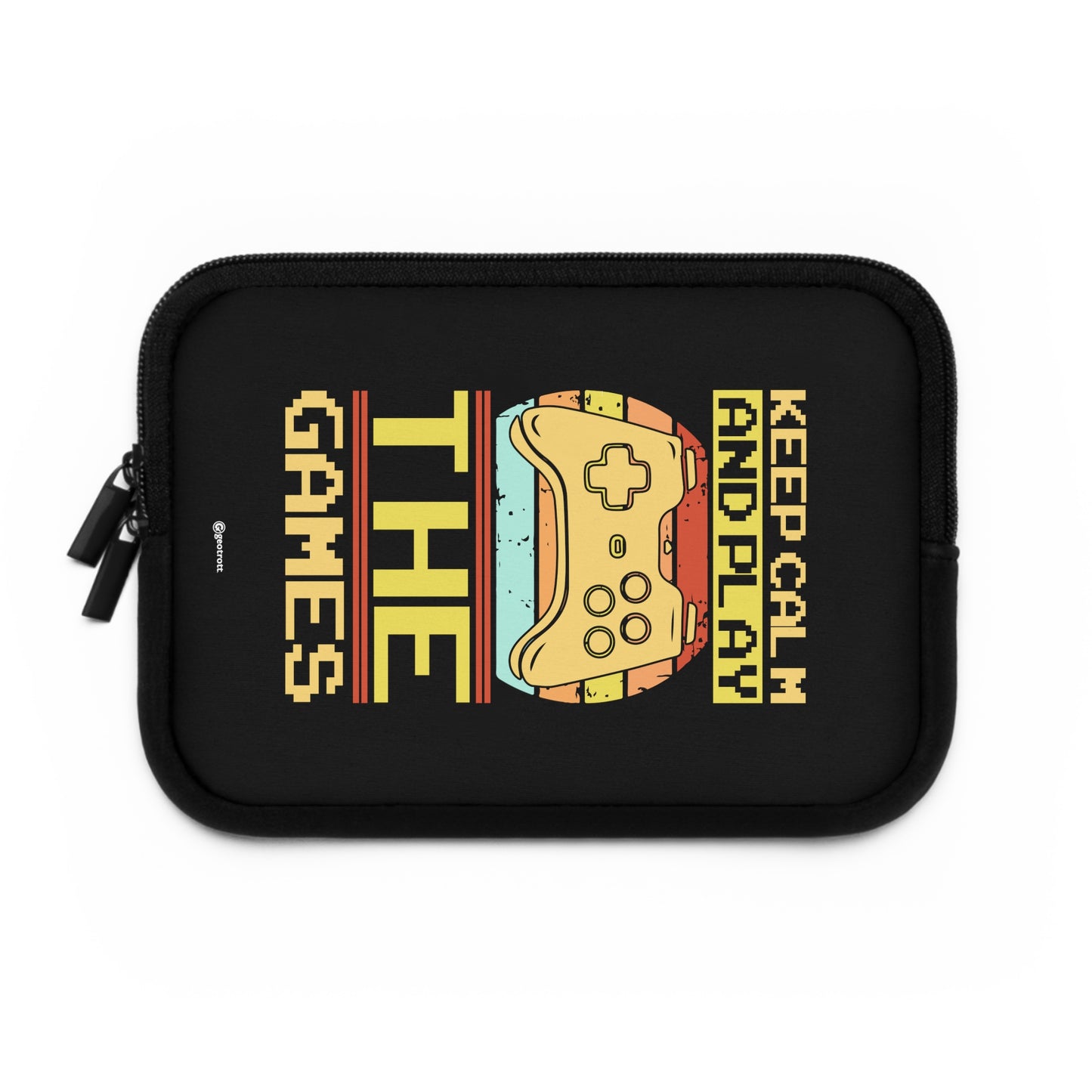 Keep Calm and play the Games Gamer Gaming Lightweight Smooth Neoprene Laptop Sleeve