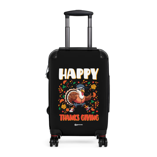 Happy Thanksgiving Thanksgiving Season Luggage Bag Rolling Suitcase Spinner