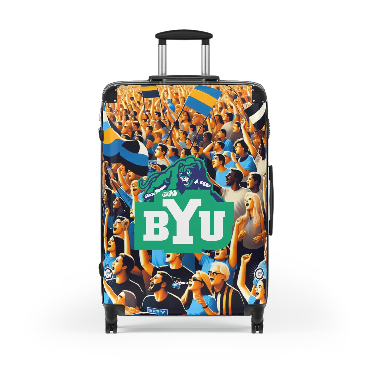 Brigham Young University Team College Team Luggage Bag Rolling Suitcase Spinner