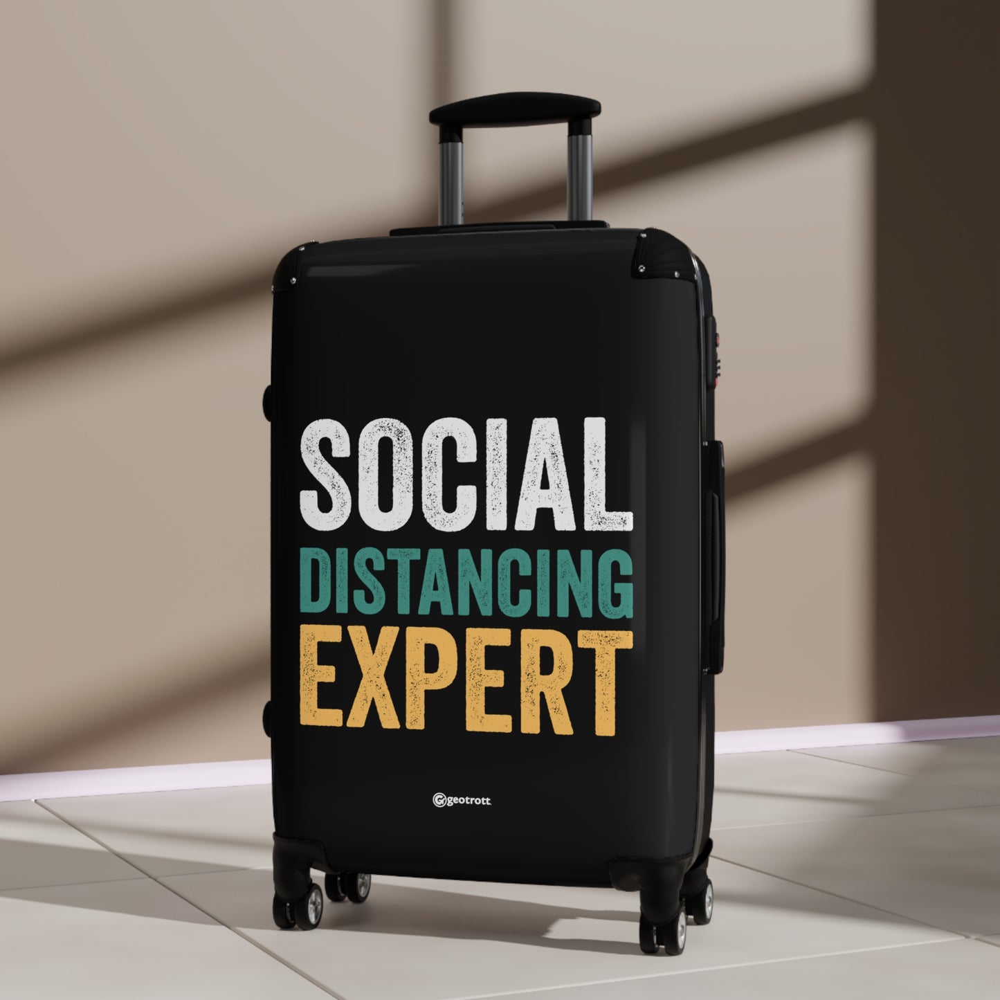 Social Distancing Expert Gamer Gaming Suitcase-Suitcase-Geotrott