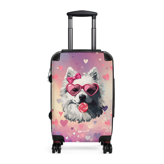 Sweet & Stylish: The Ultimate Pup Lover’S Statement Luggage Bag Rolling Suitcase Spinner