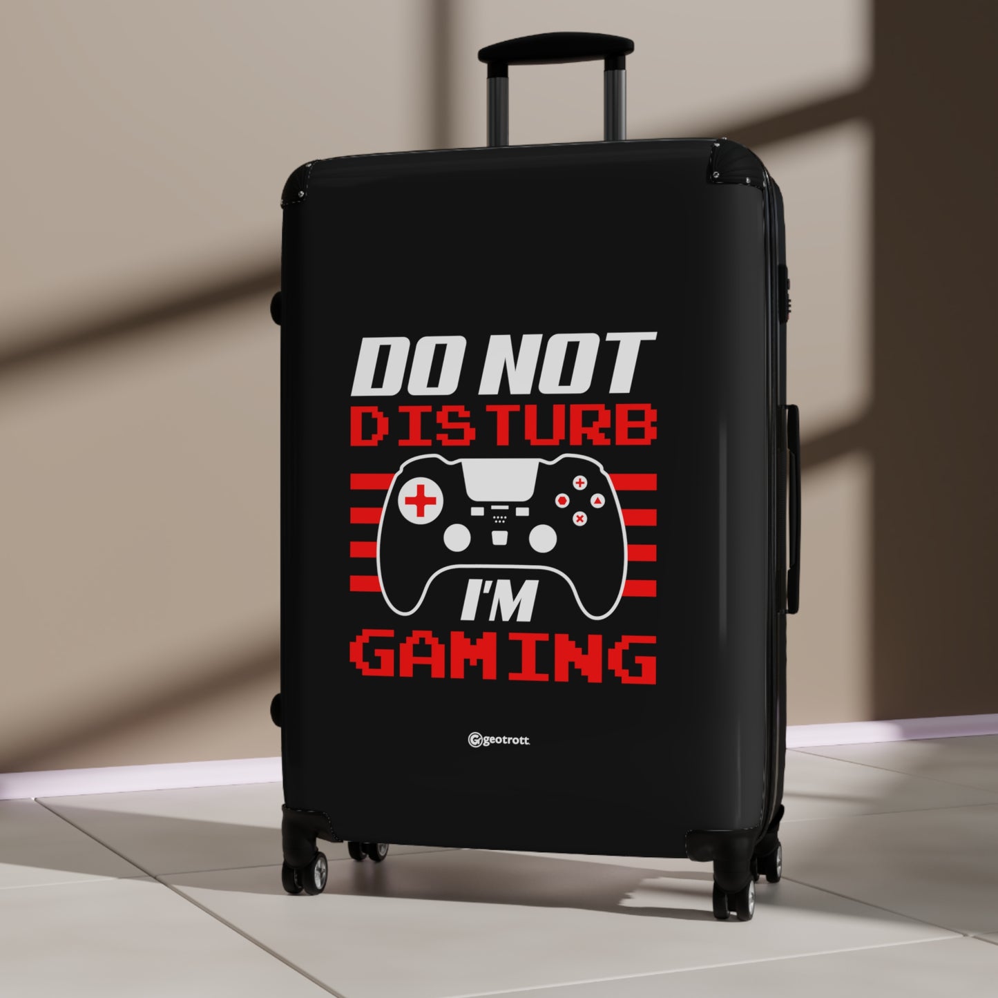 Do Not Disturb I'm Gaming Gamer Gaming Suitcase-Bags-Geotrott