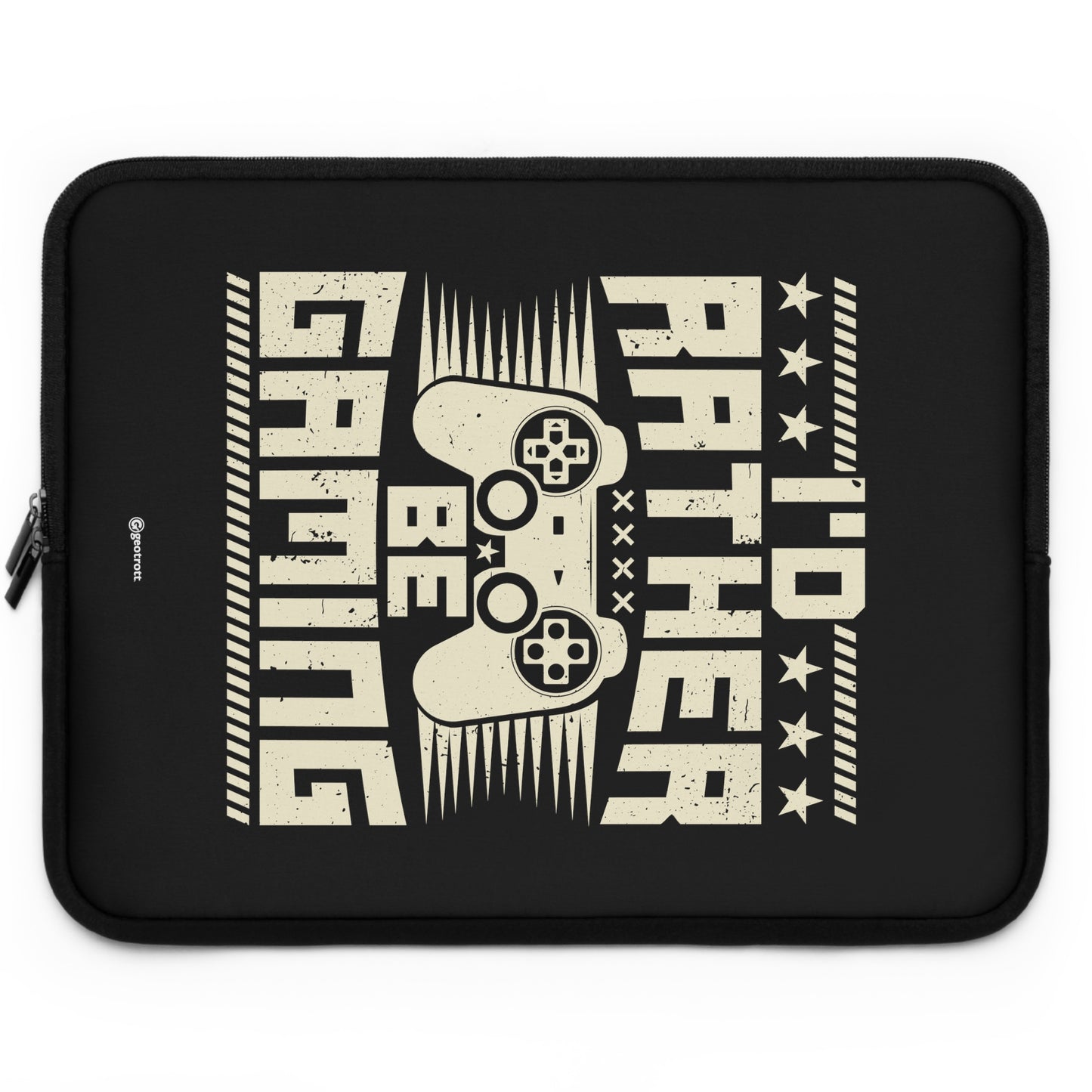 I'D Rather Be Gaming Gamer Gaming Lightweight Smooth Neoprene Laptop Sleeve