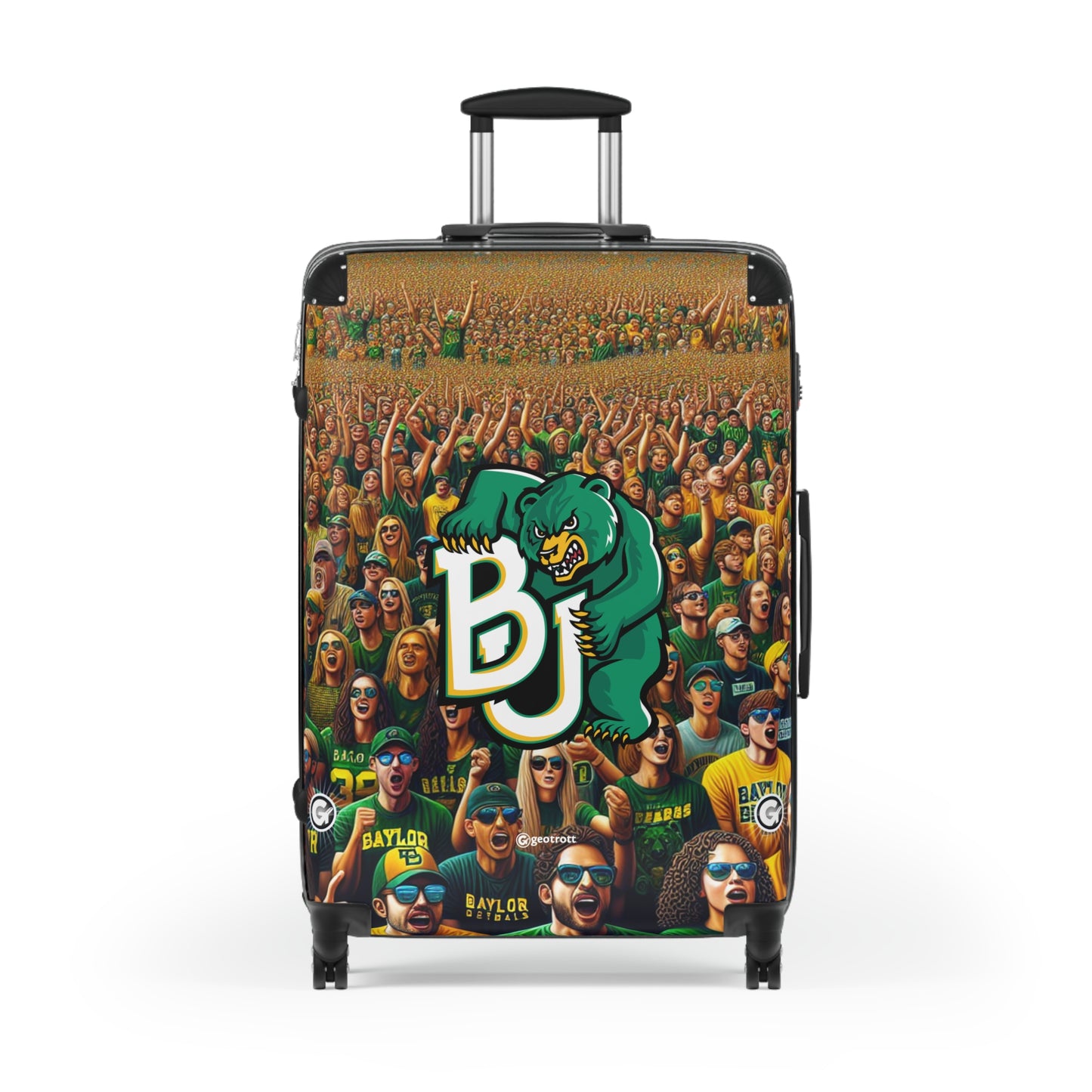 Baylor Bears Team University College Teams Luggage Bag Rolling Suitcase Spinner