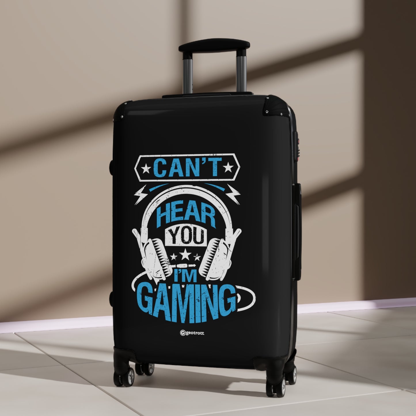Can't Hear you I'm Gaming Gamer Gaming Suitcase-Bags-Geotrott