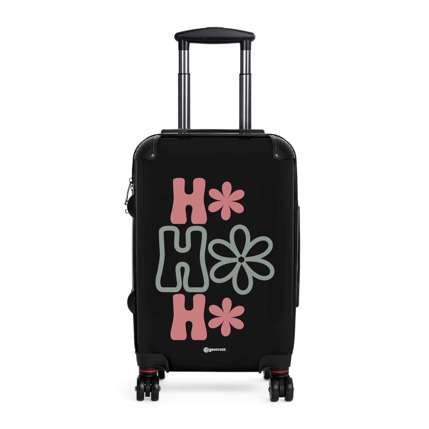 Christmas Season Santa Ho Ho Ho Luggage Bag Rolling Suitcase Spinner