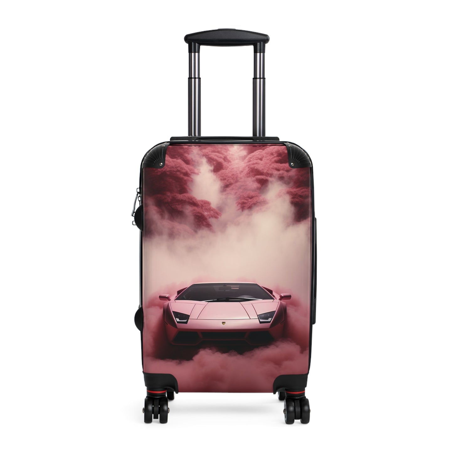 Pink Phantom: Lamborghini Supercar, Ethereal Mist Dreamscape