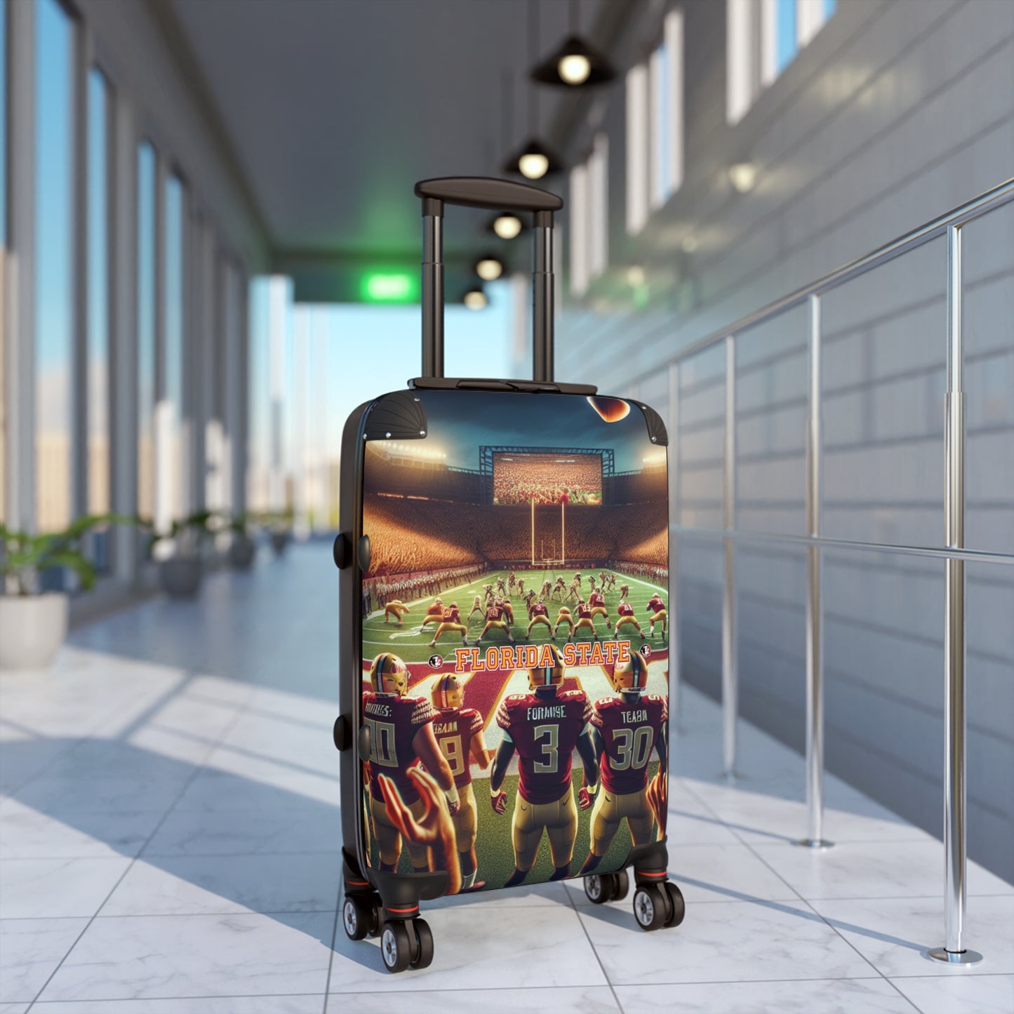 Florida State Seminoles College Football Team Luggage Bag Rolling Suitcase Spinner