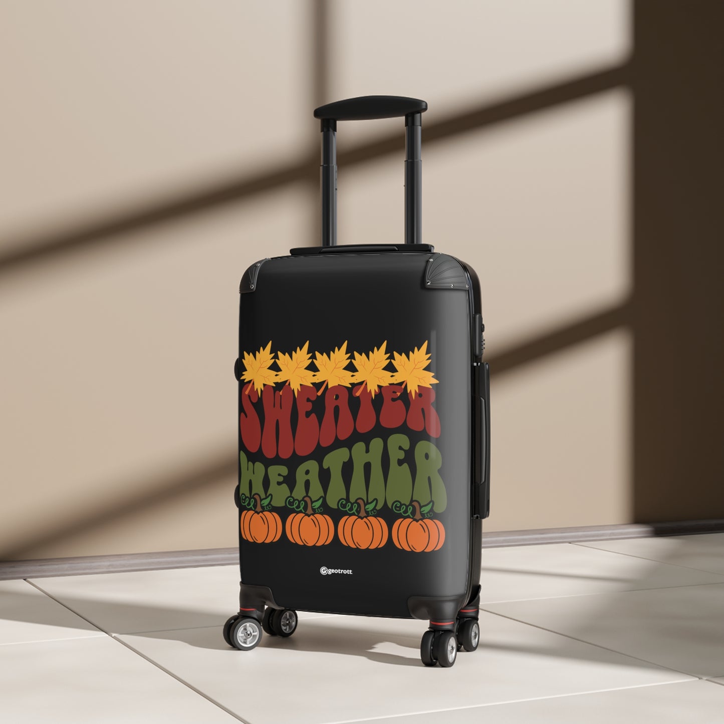 Sweater Weather Fall Season Luggage Bag Rolling Suitcase Spinner