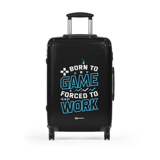 Born To Game Forced To Work Gamer Gaming Suitcase