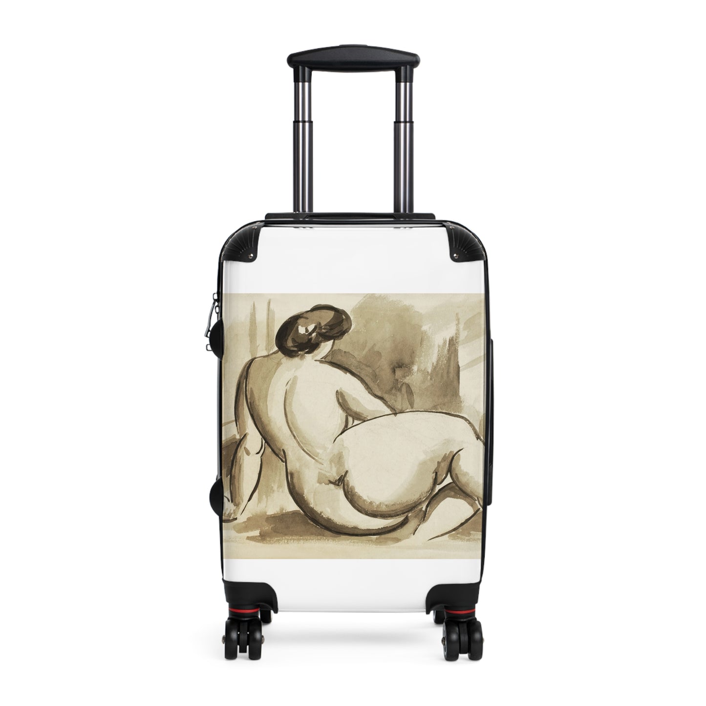 Woman-showing-off-naked-bum-vintage-nude-illustration -Sitting-Female-Nude-by-Carl-Newman-giga