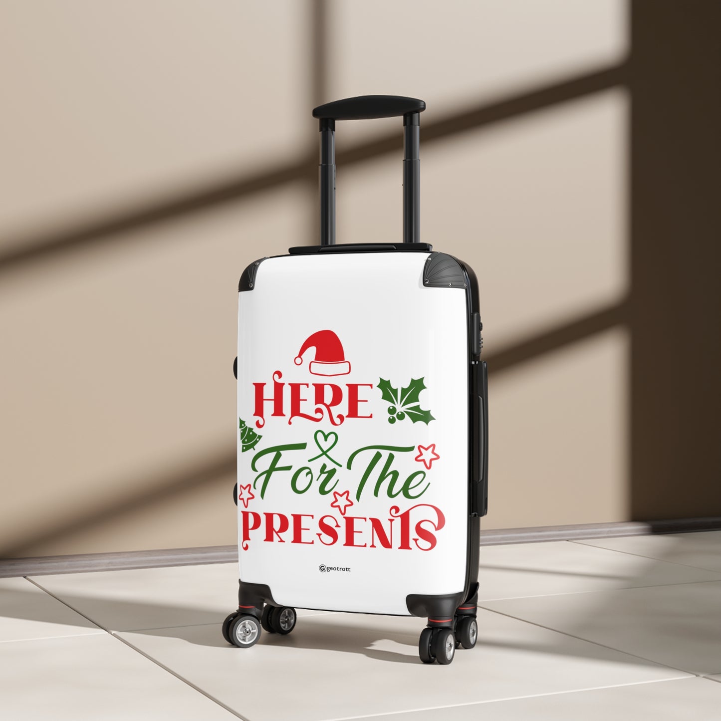 Christmas Season Here for the Presents Luggage Bag Rolling Suitcase Spinner