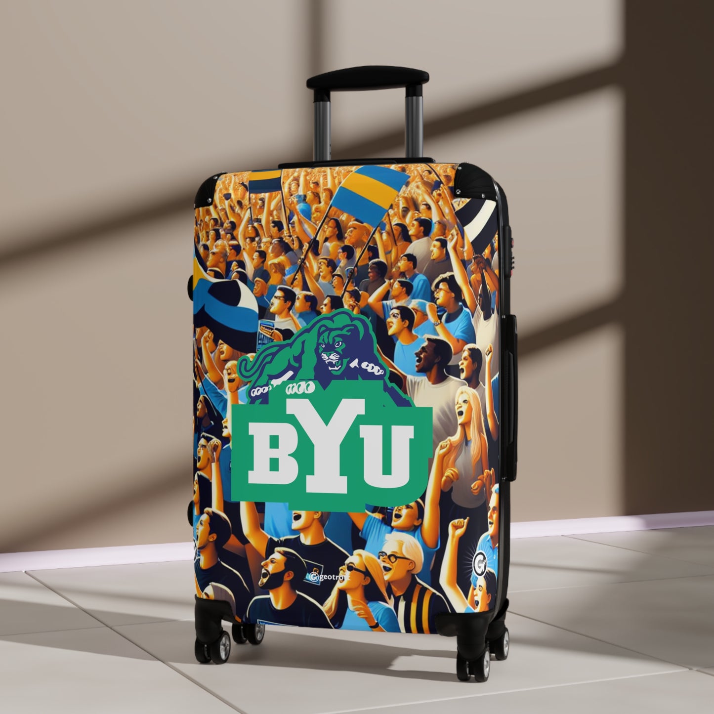 Brigham Young University Team College Team Luggage Bag Rolling Suitcase Spinner