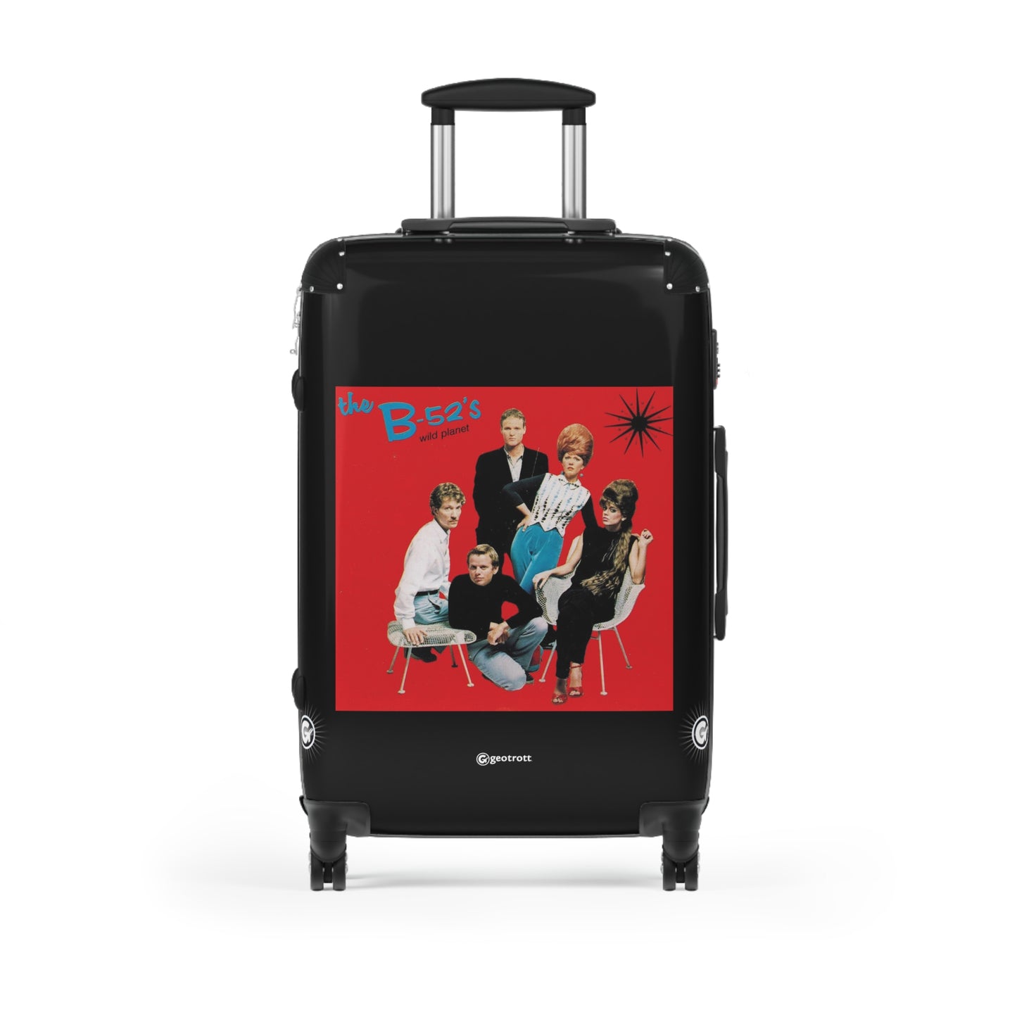The B52S Wild Planet 1980 Luggage Bag Rolling Suitcase Spinner