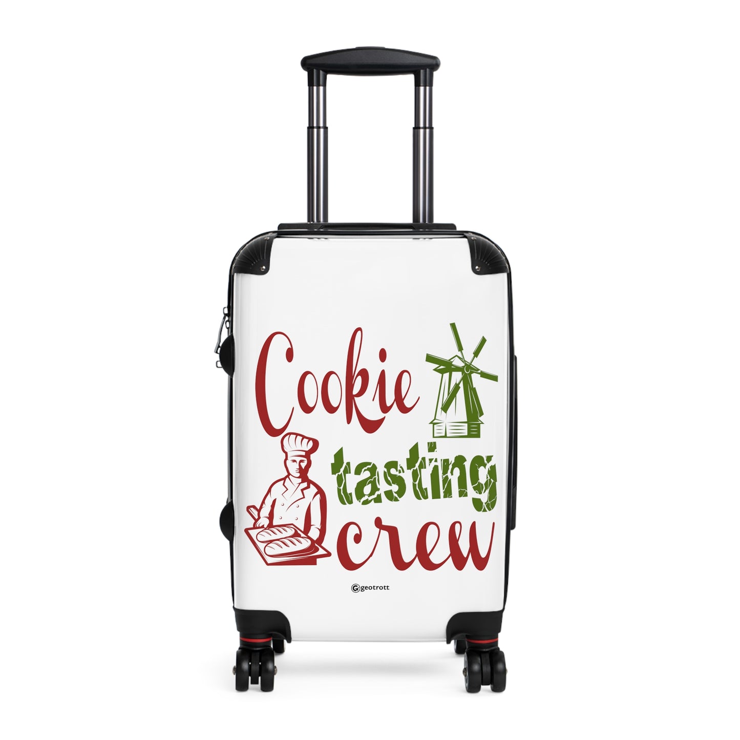 Funny Inspirational Cookies Tasting Crew Luggage Bag Rolling Suitcase Spinner