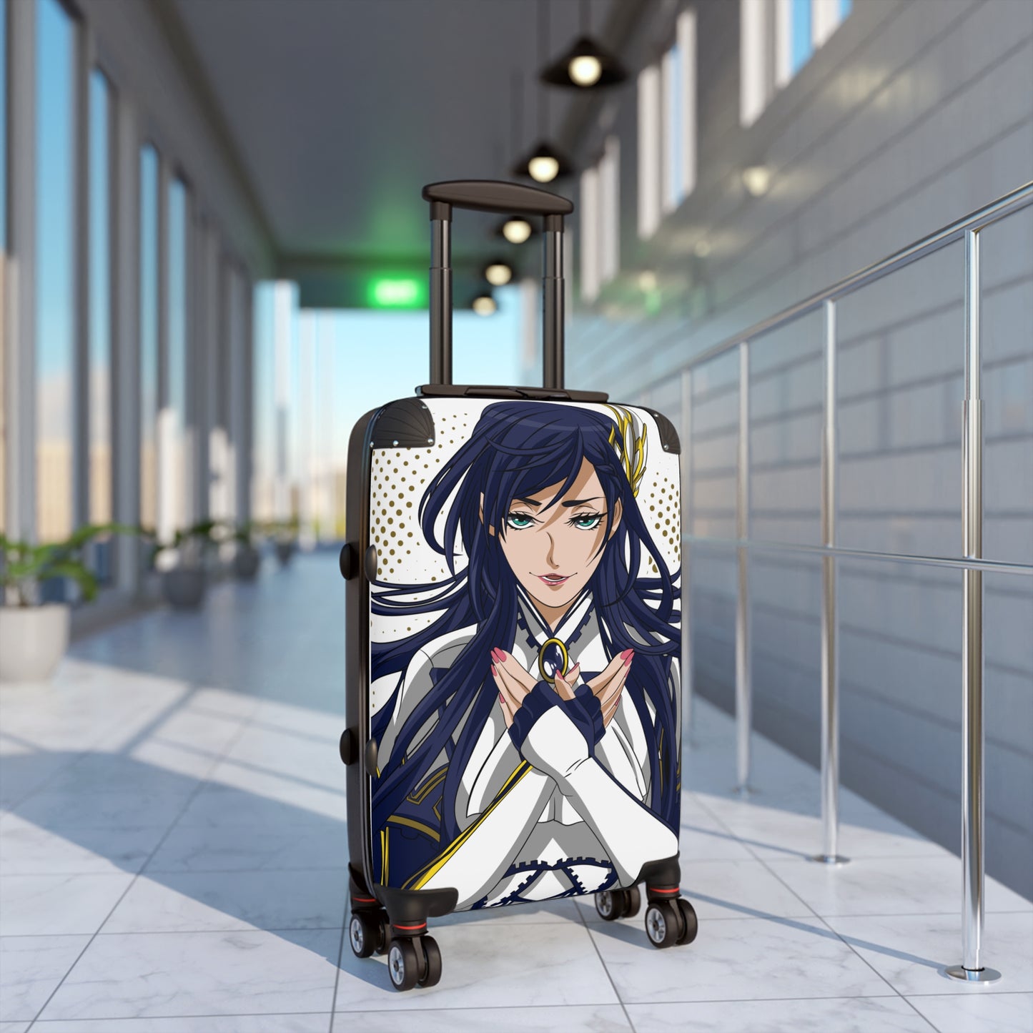 Celestial Guardian: Anime-Style Portrait, Regal Military Uniform