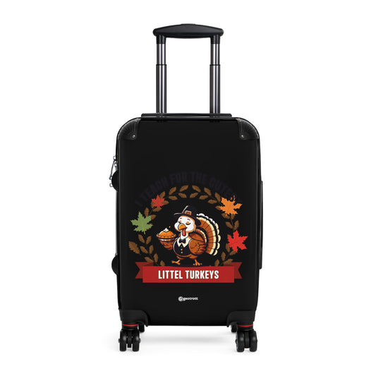 Littel Turkeys Thanksgiving Season Luggage Bag Rolling Suitcase Spinner
