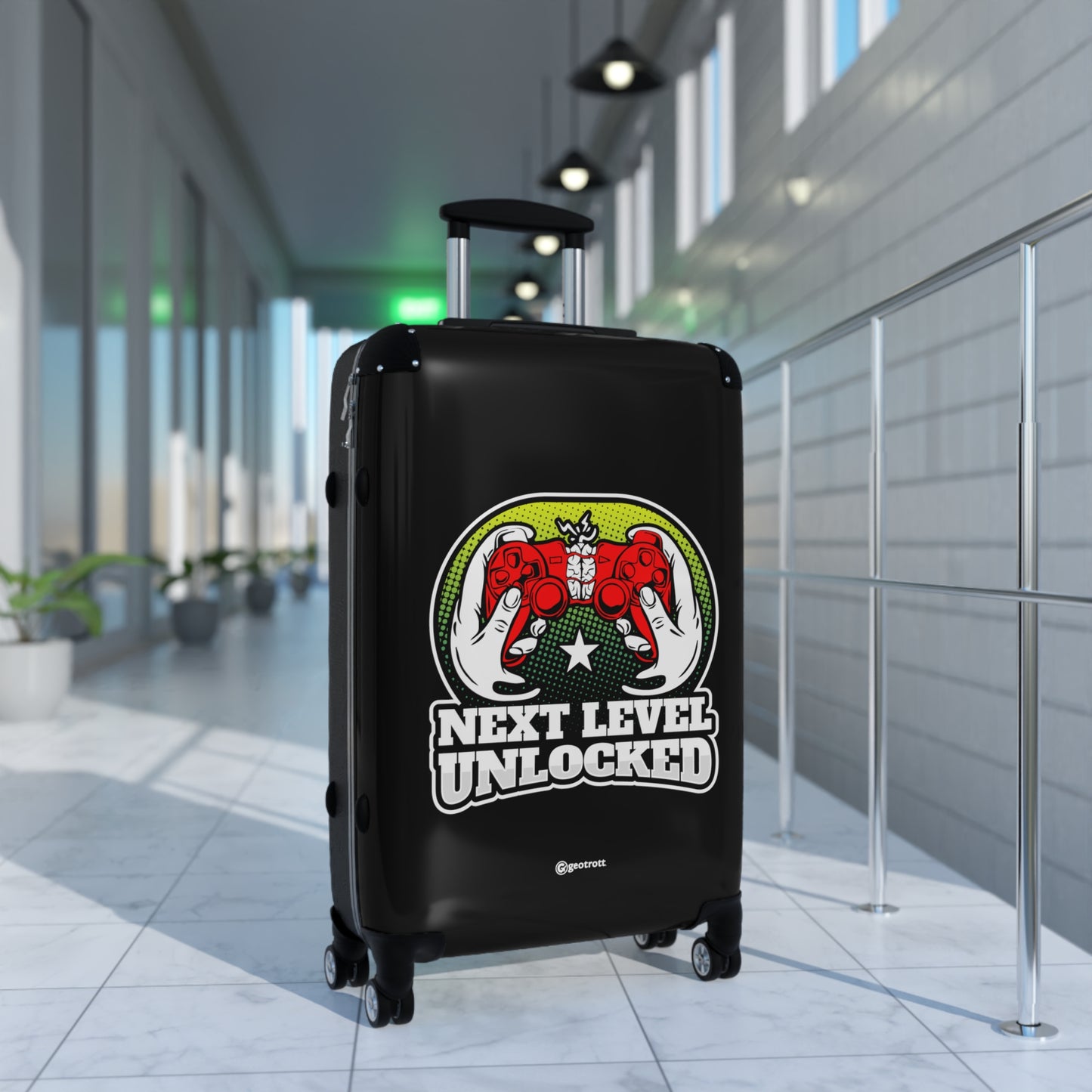 Next Level Unlocked 2 Gamer Gaming Suitcase-Bags-Geotrott