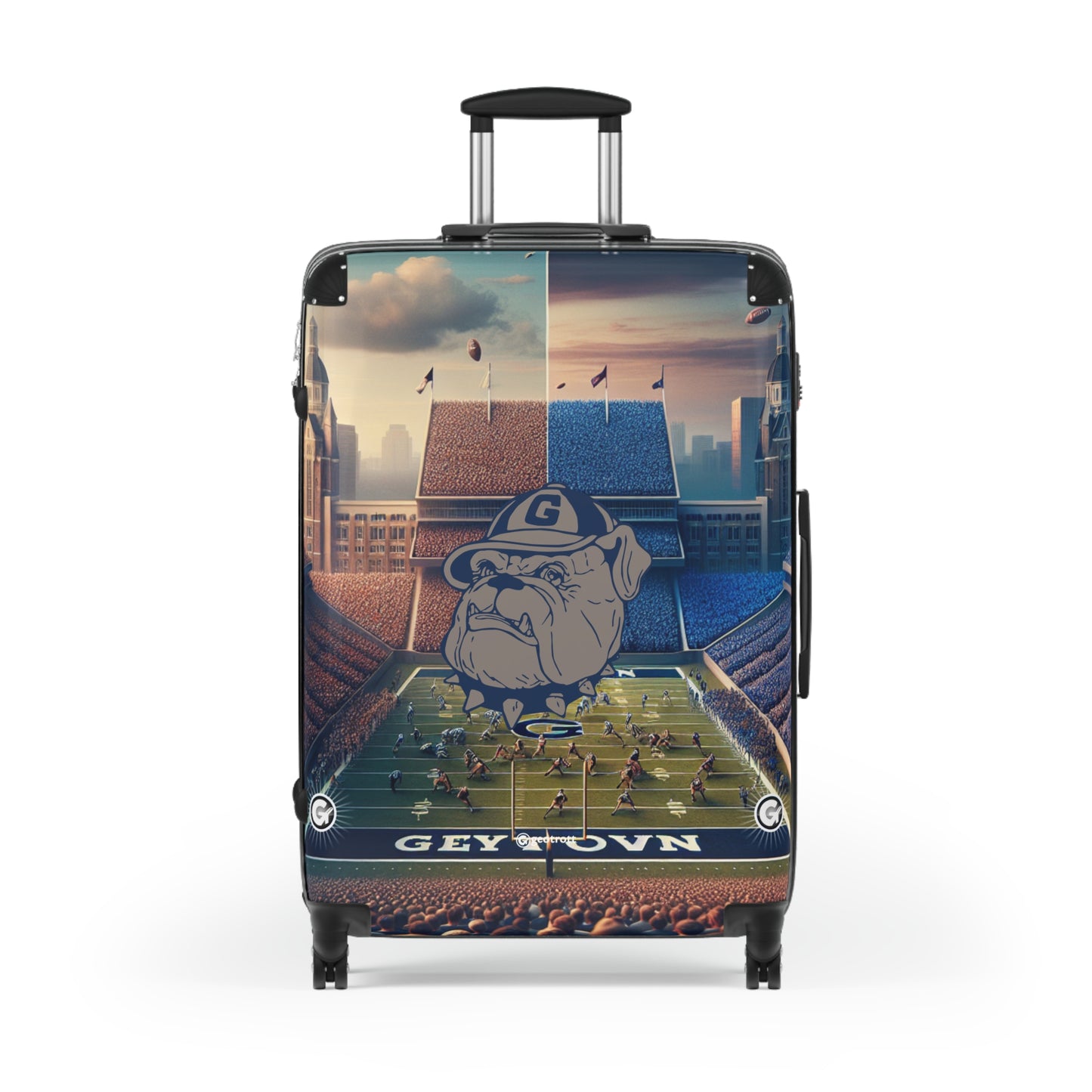 Georgetown Hoyas Football COLLEGE Team Luggage Bag Rolling Suitcase Spinner