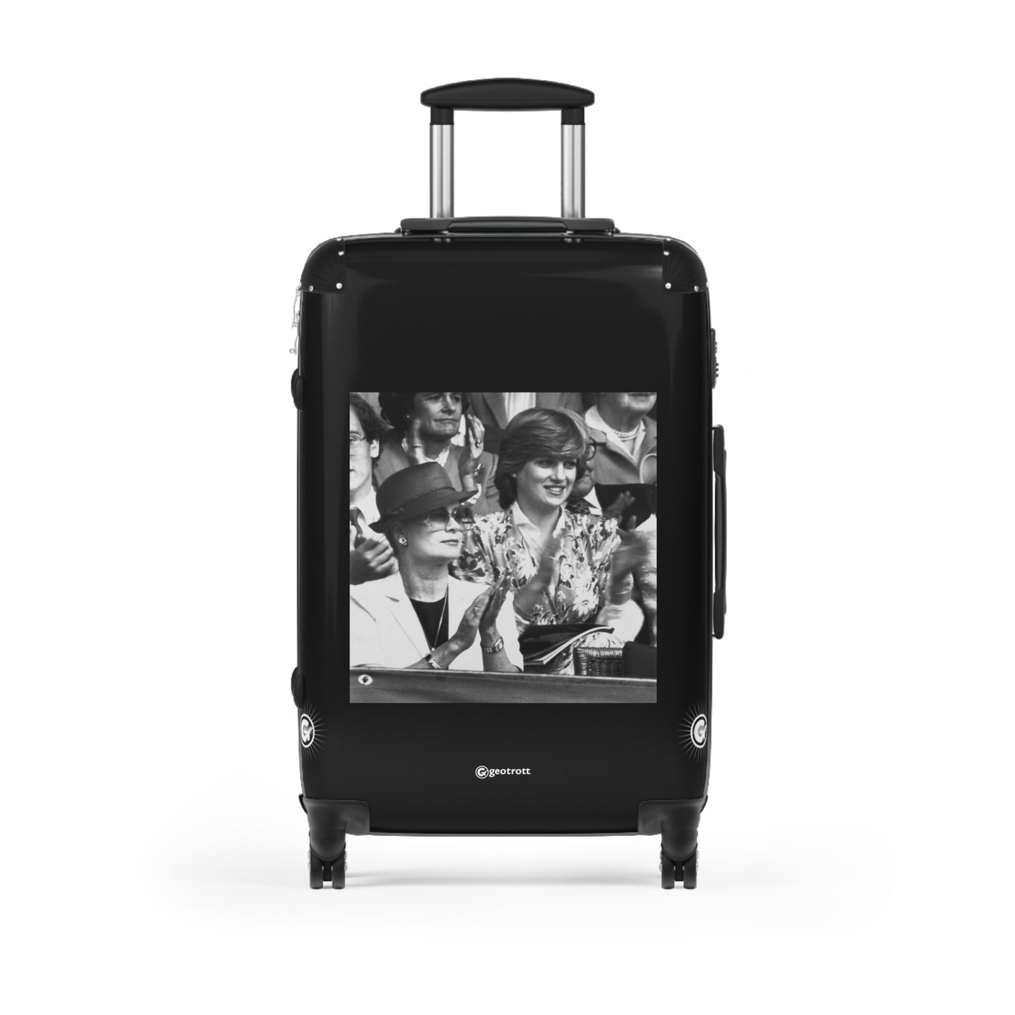 Princess Grace And Lady Diana Spencer Applauding 20Th Century Photos Luggage Bag Rolling Suitcase Spinner