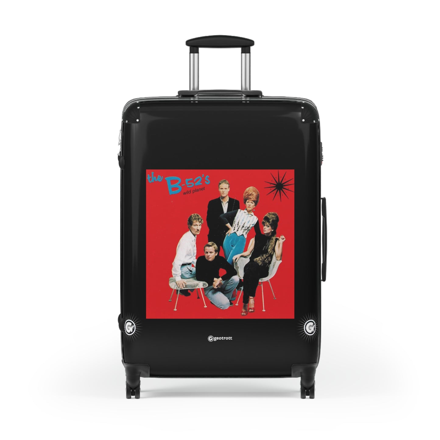 The B52S Wild Planet 1980 Luggage Bag Rolling Suitcase Spinner