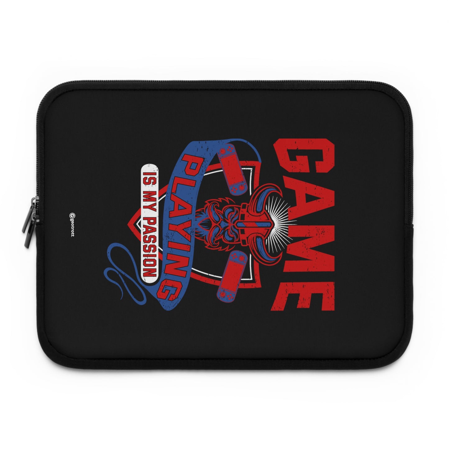 Game Playing Is My Passion Gamer Gaming Lightweight Smooth Neoprene Laptop Sleeve