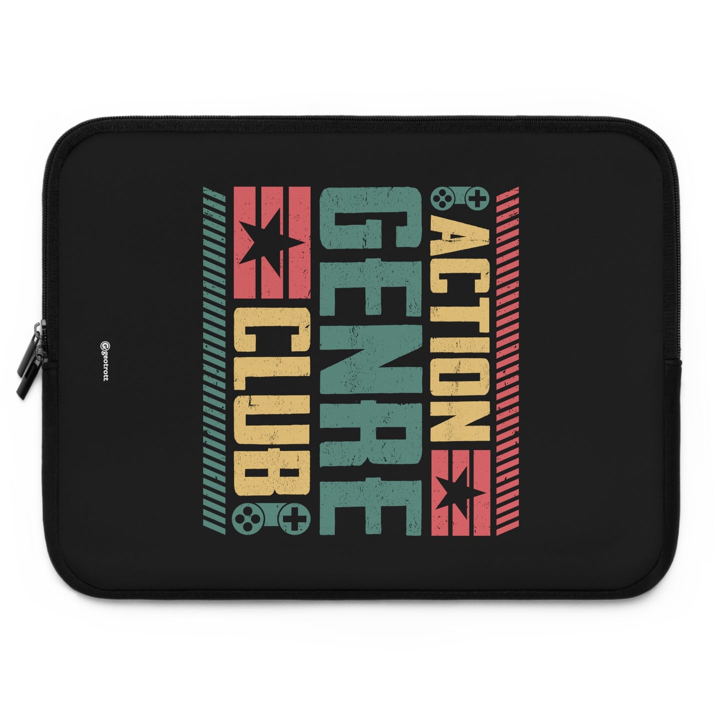 Action Genre Club Gamer Gaming Lightweight Smooth Neoprene Laptop Sleeve