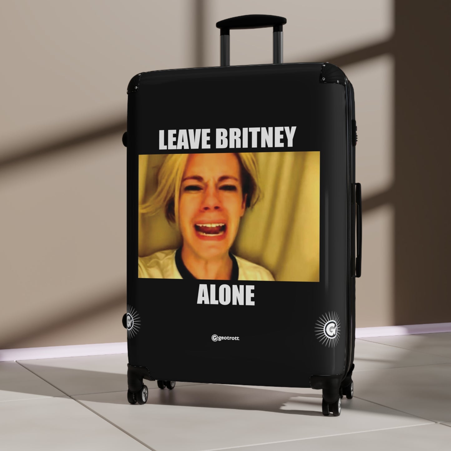 Leave Britney Alone MEME Funny Inspirational Luggage Bag Rolling Suitcase Spinner