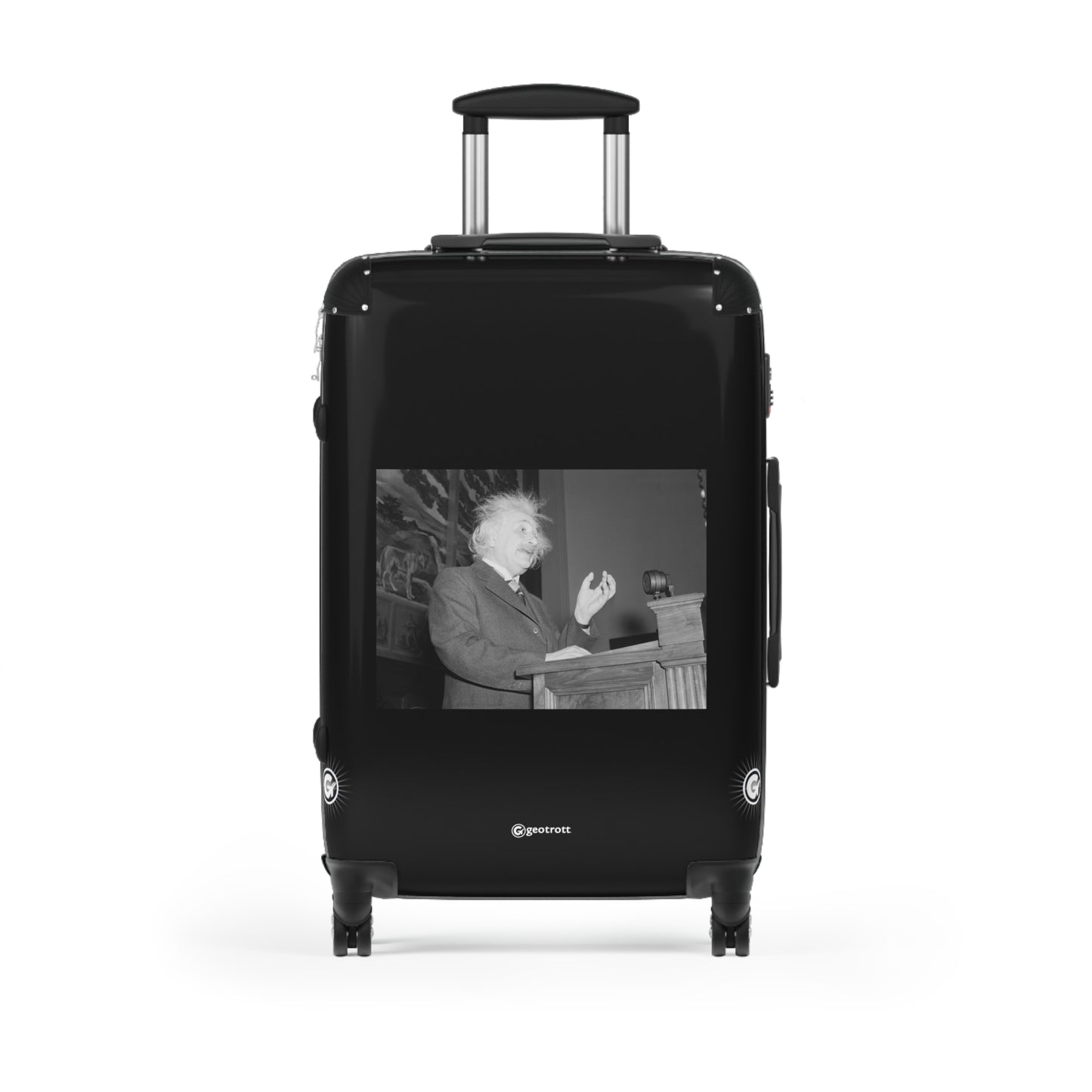 Albert Einstein Addressing Scientists 20Th Century Photos Luggage Bag Rolling Suitcase Spinner
