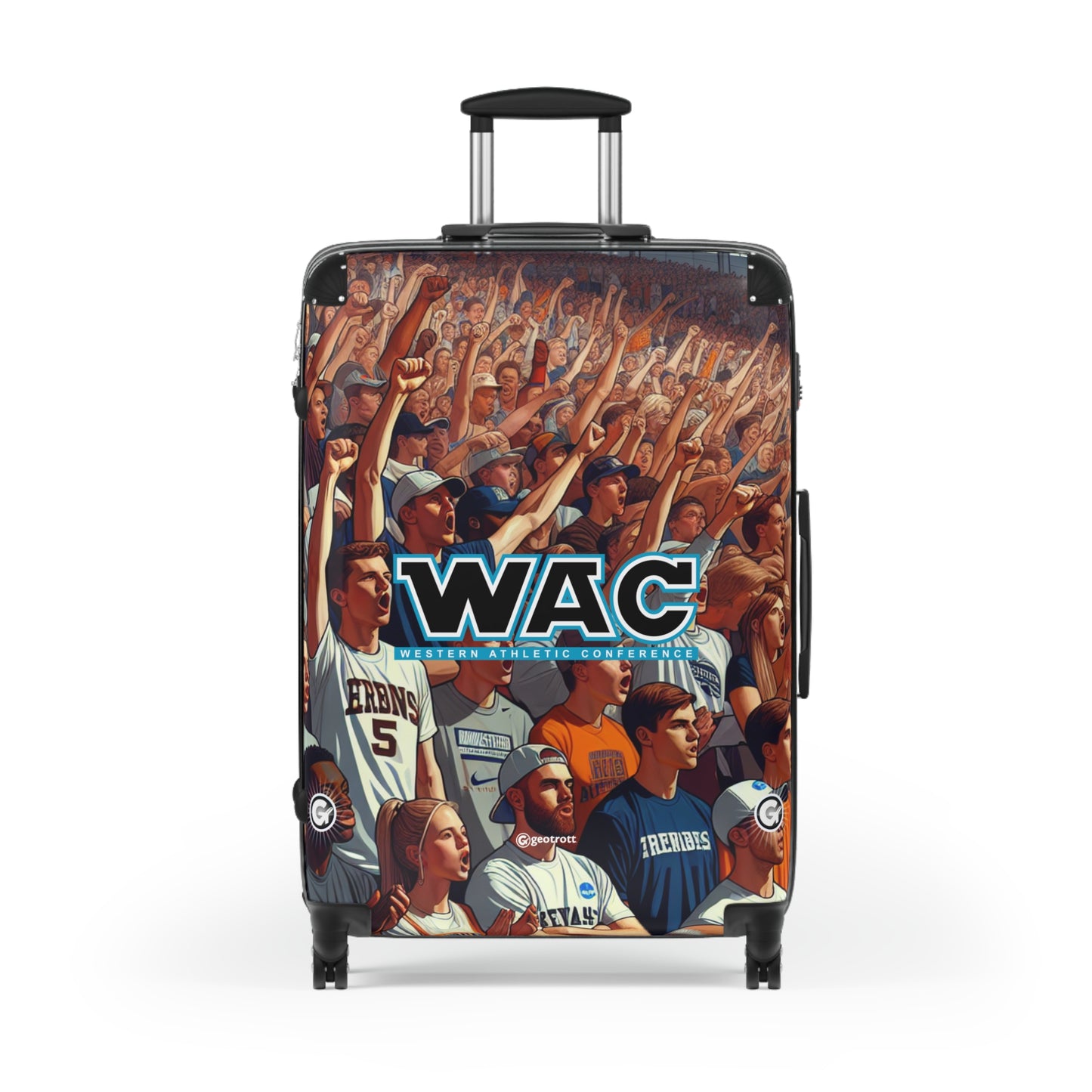 Western Athletic Conference Ncaa Division I Luggage Bag Rolling Suitcase Spinner