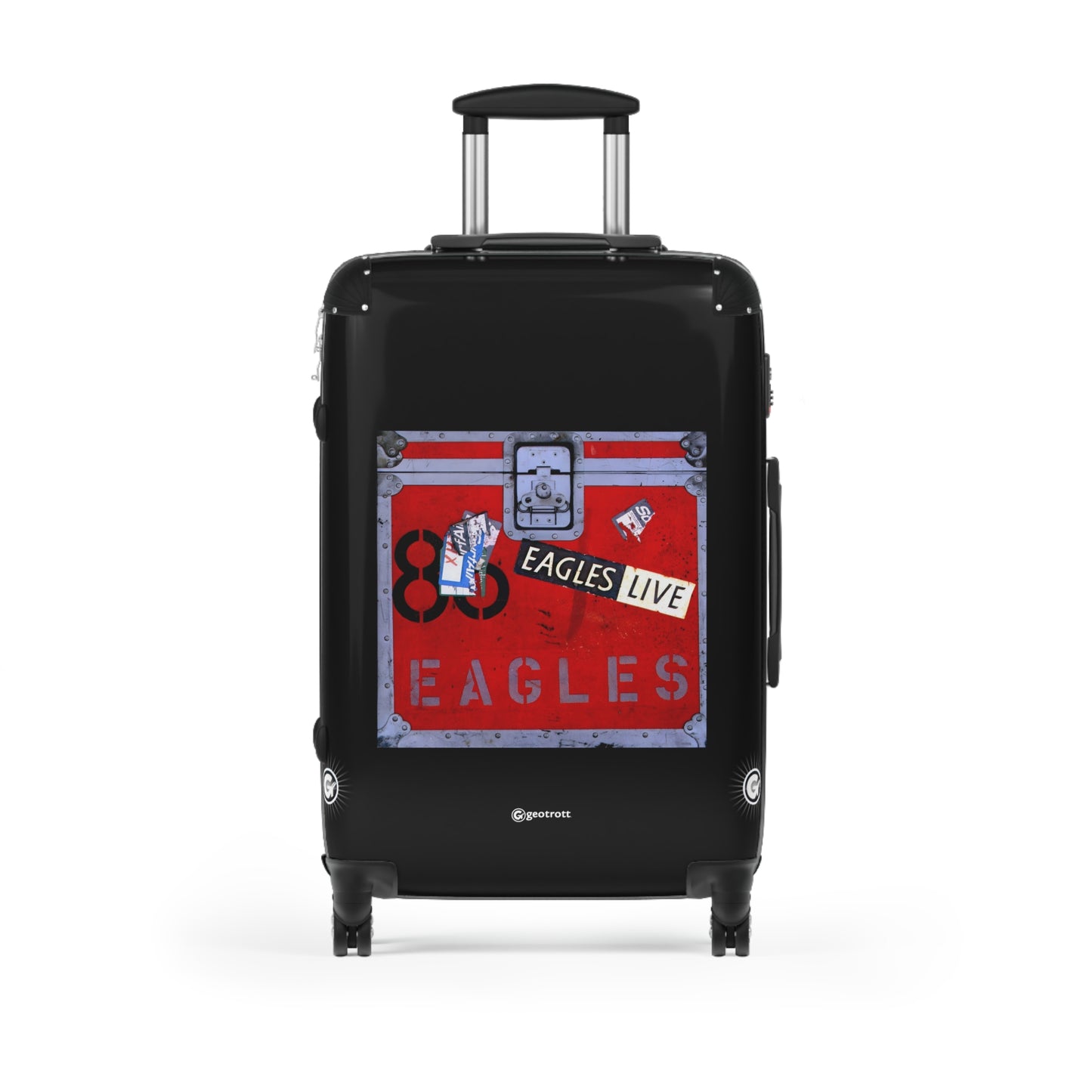 Eagles Live Eighties Music Album Luggage Bag Rolling Suitcase Spinner