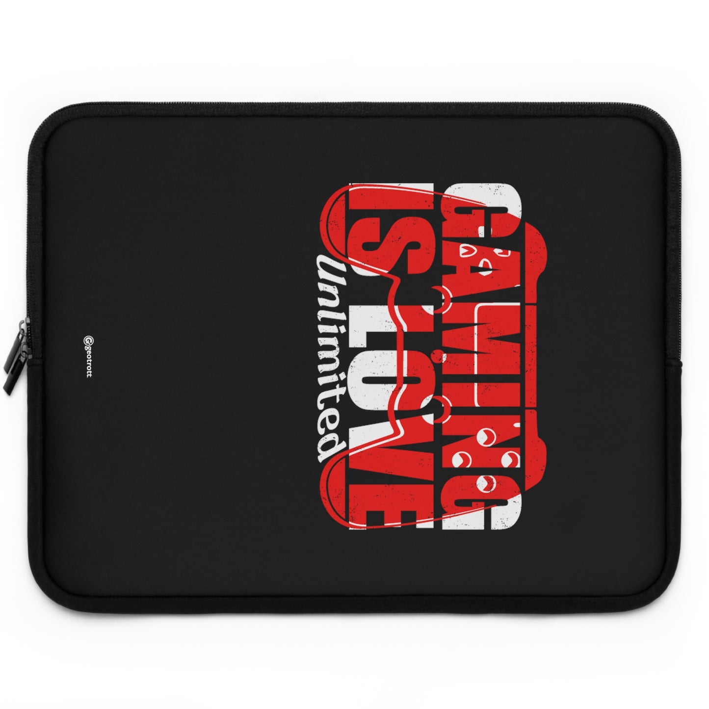 Gaming Is Love Unlimited Gamer Gaming Lightweight Smooth Neoprene Laptop Sleeve
