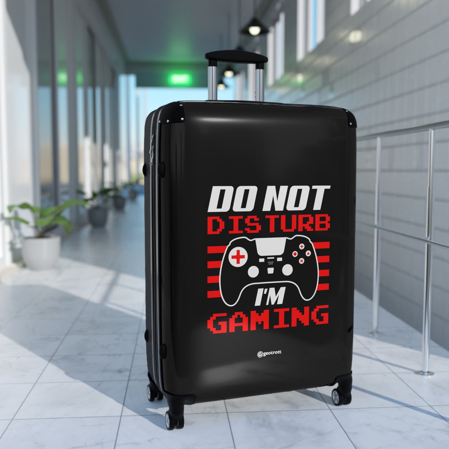 Do Not Disturb I'm Gaming Gamer Gaming Suitcase-Bags-Geotrott