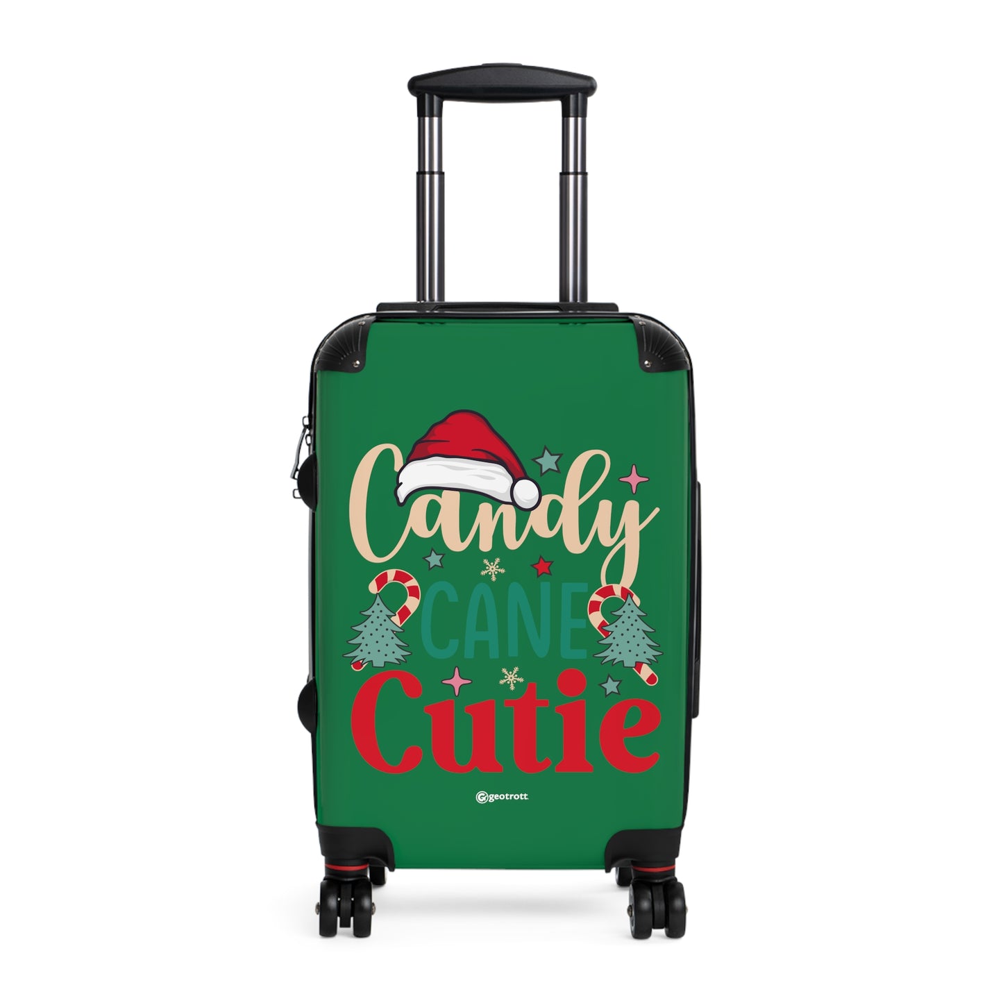 Candy Cane Cutie Christmas Season Luggage Bag Rolling Suitcase Spinner