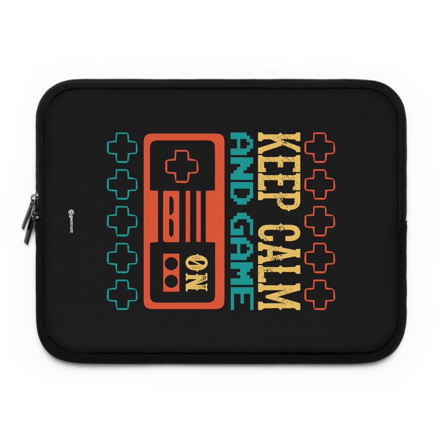 Keep Calm And Game On Gamer Gaming Lightweight Smooth Neoprene Laptop Sleeve