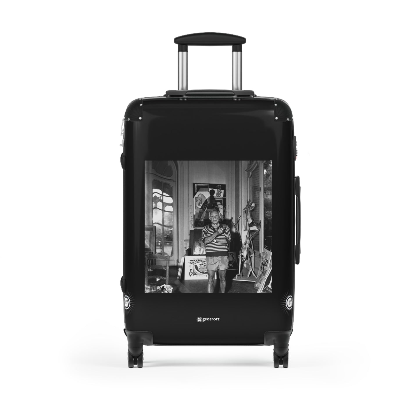Copy of Pablo Picasso at Home The Prolific Artists Life 20TH CENTURY Photos Luggage Bag Rolling Suitcase Spinner