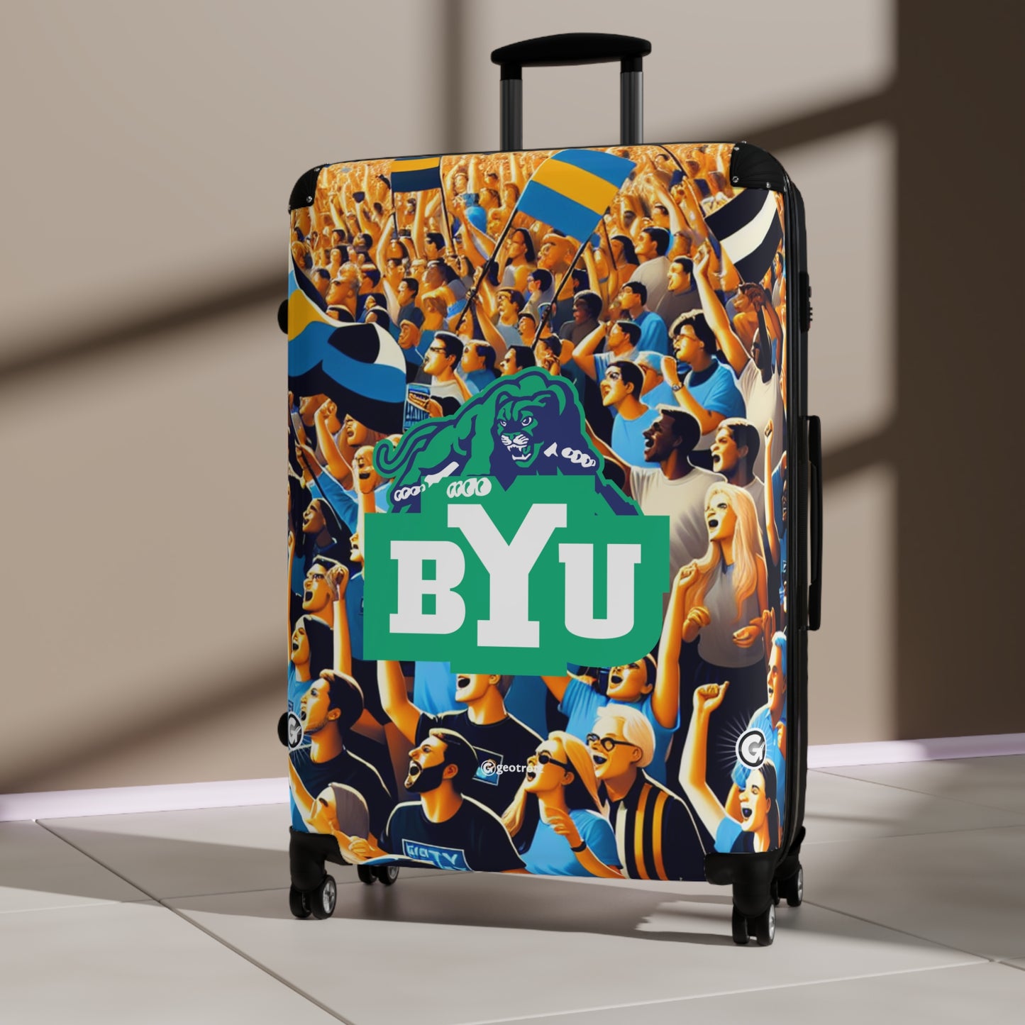 Brigham Young University Team College Team Luggage Bag Rolling Suitcase Spinner