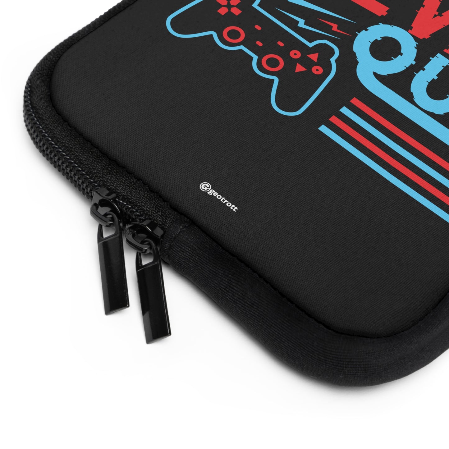 Gamers Never Quit Gamer Gaming Lightweight Smooth Neoprene Laptop Sleeve
