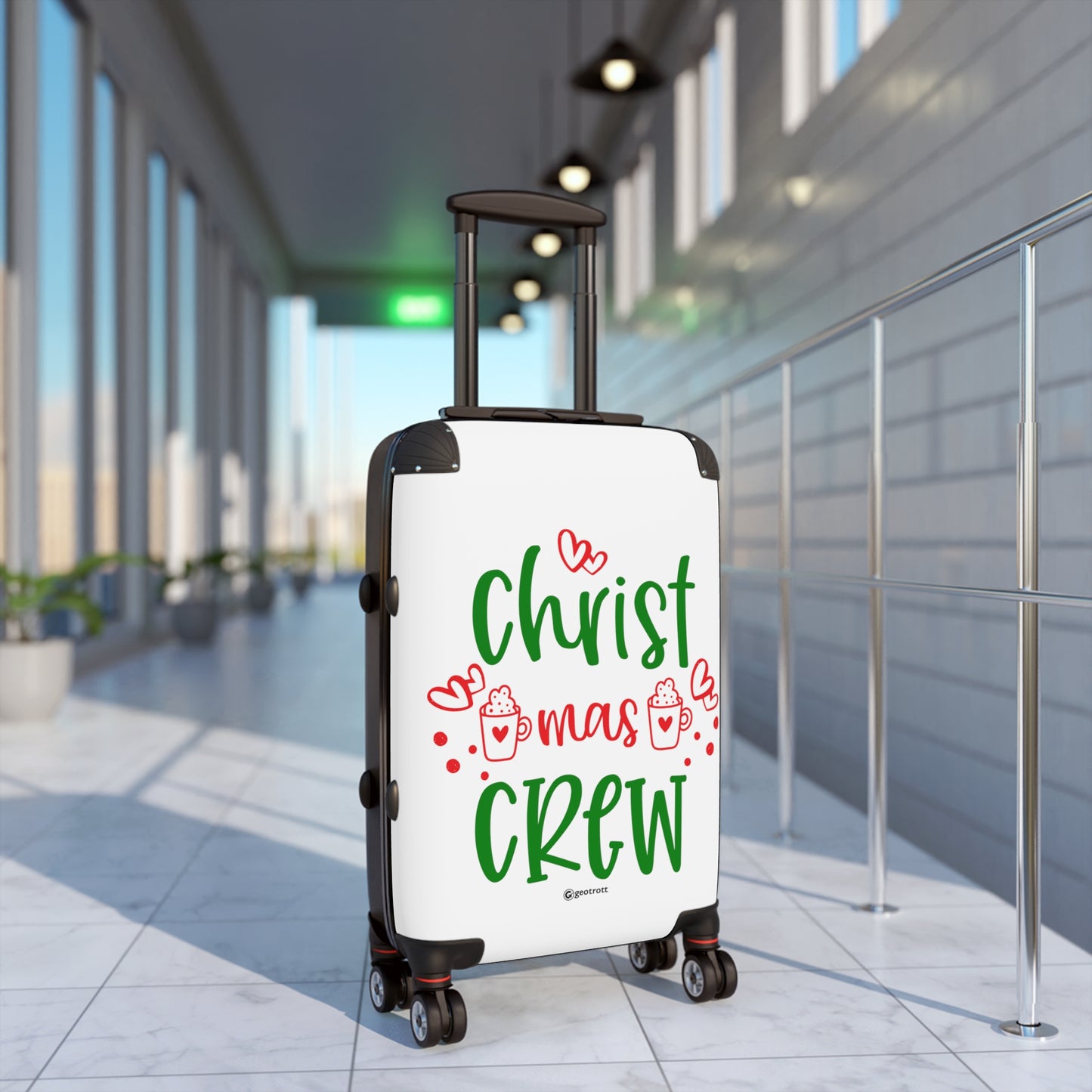 Christmas Season Christmas Crew Luggage Bag Rolling Suitcase Spinner