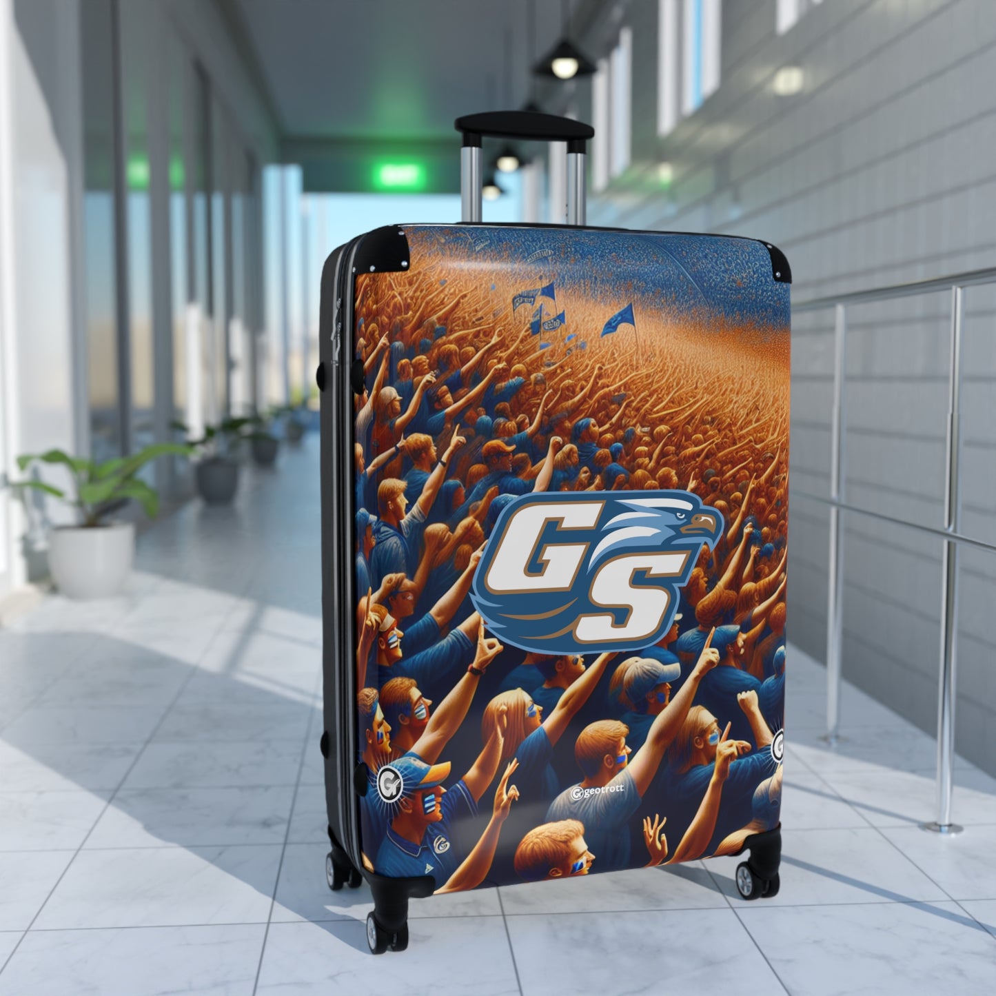 Georgia Southern Eagles College Football Team Luggage Bag Rolling Suitcase Spinner