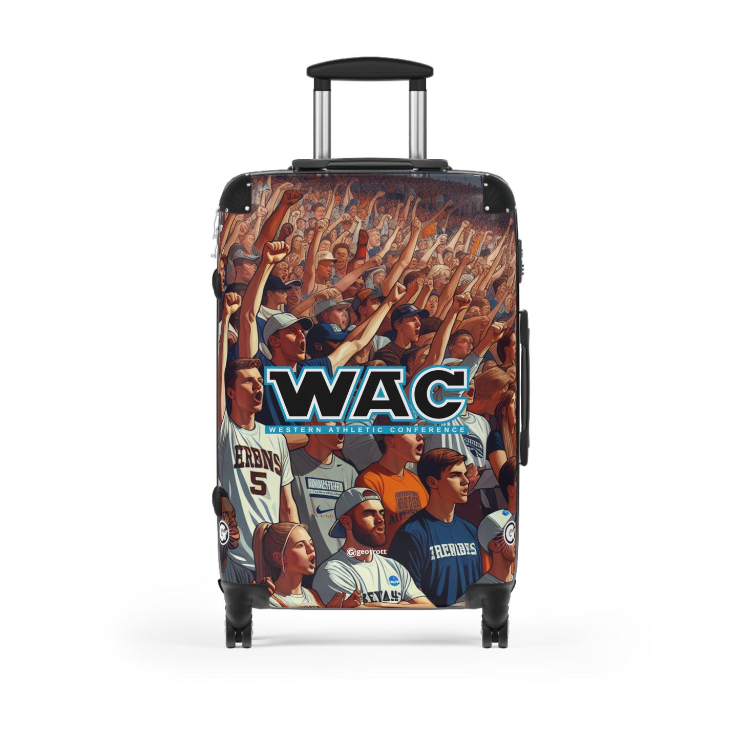 Western Athletic Conference Ncaa Division I Luggage Bag Rolling Suitcase Spinner