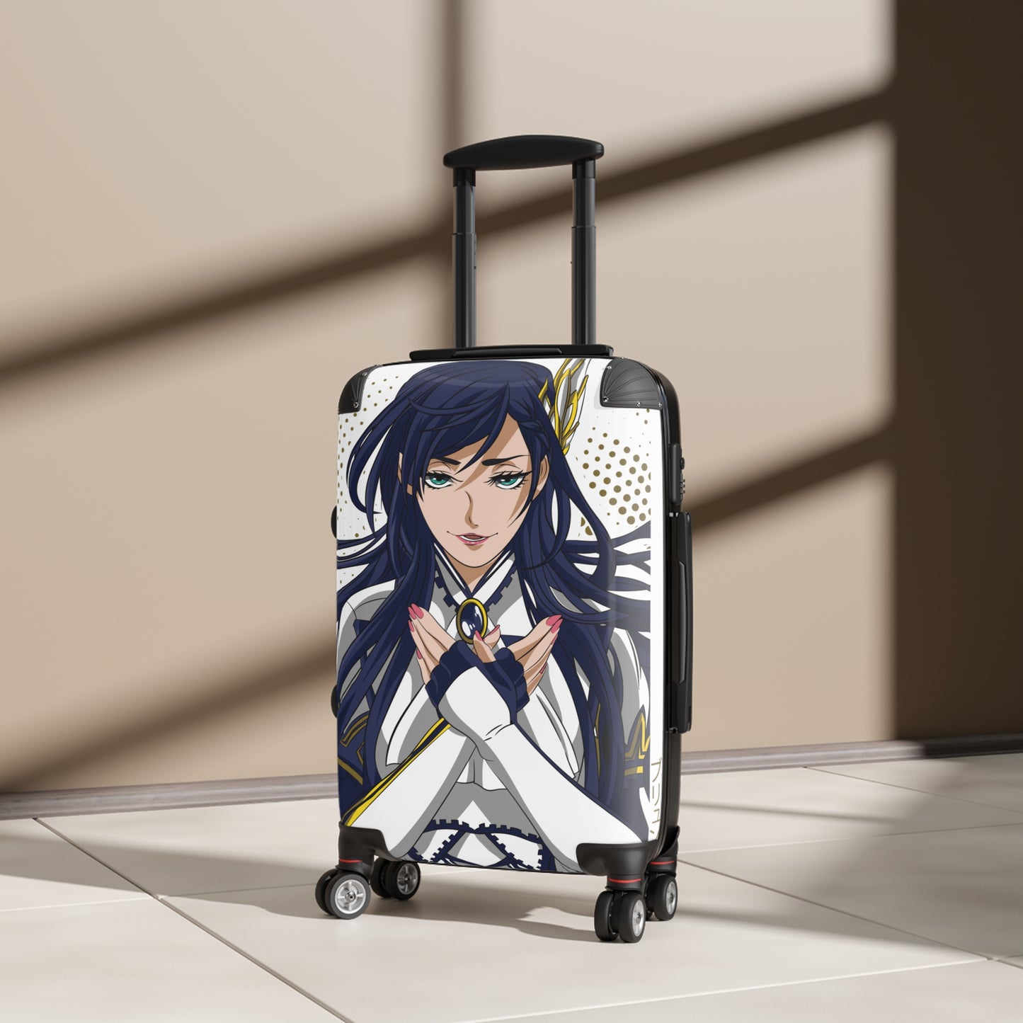 Celestial Guardian: Anime-Style Portrait, Regal Military Uniform