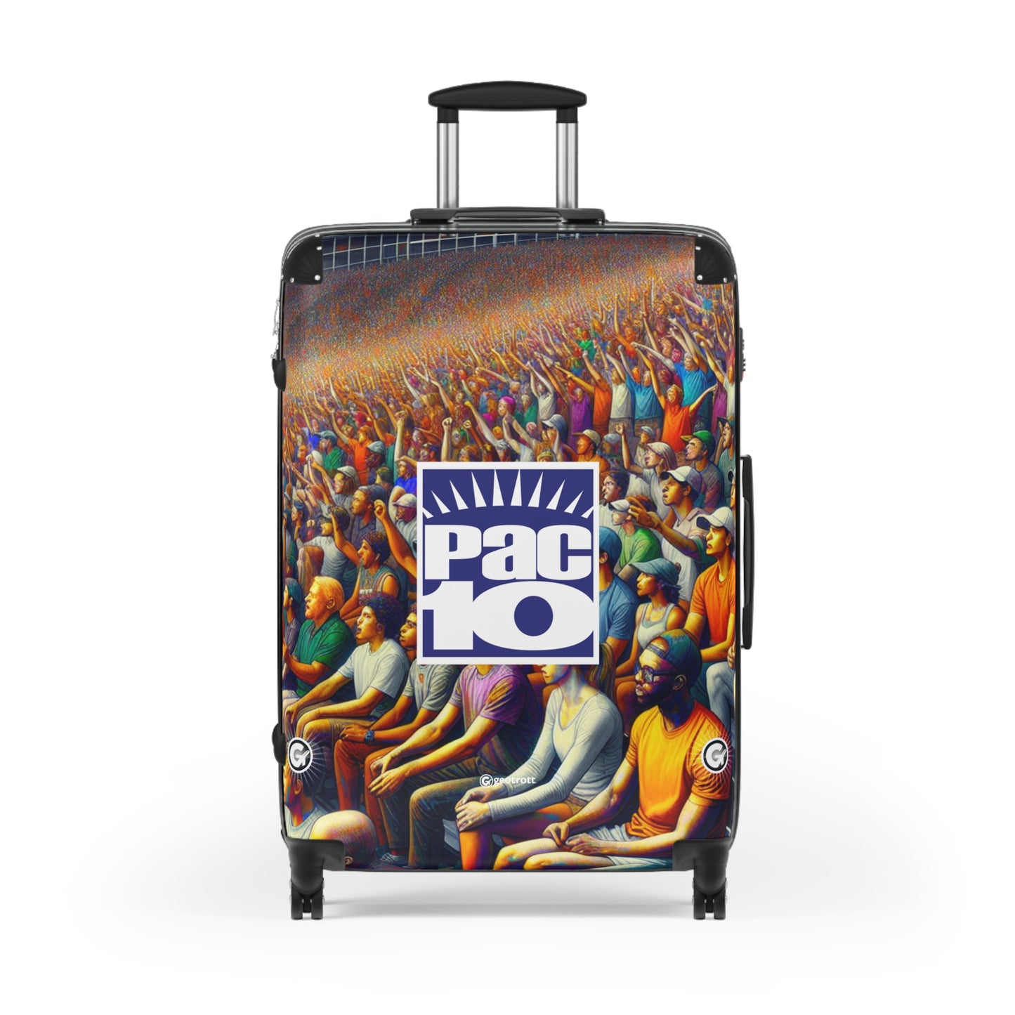 Pac 10 Collegiate Western Athletic Conference Luggage Bag Rolling Suitcase Spinner